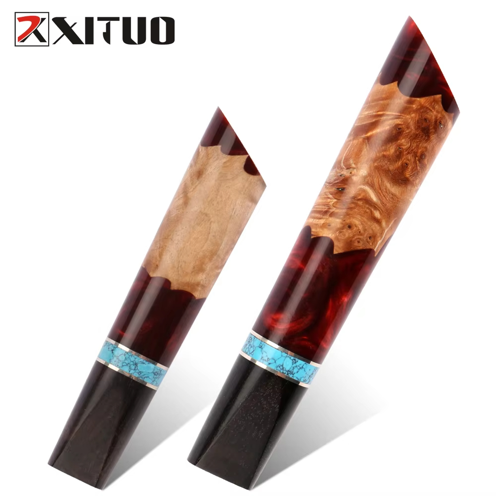 Japanese Knife - ด้ามมีดเรซิ่นไม้ญี่ปุ่นคุณภาพสูงรูปหัวใจ สำหรับทำมีดเชฟ DIY ด้ามมีดทำครัว ผลิตตามสั่งจากโรงงาน