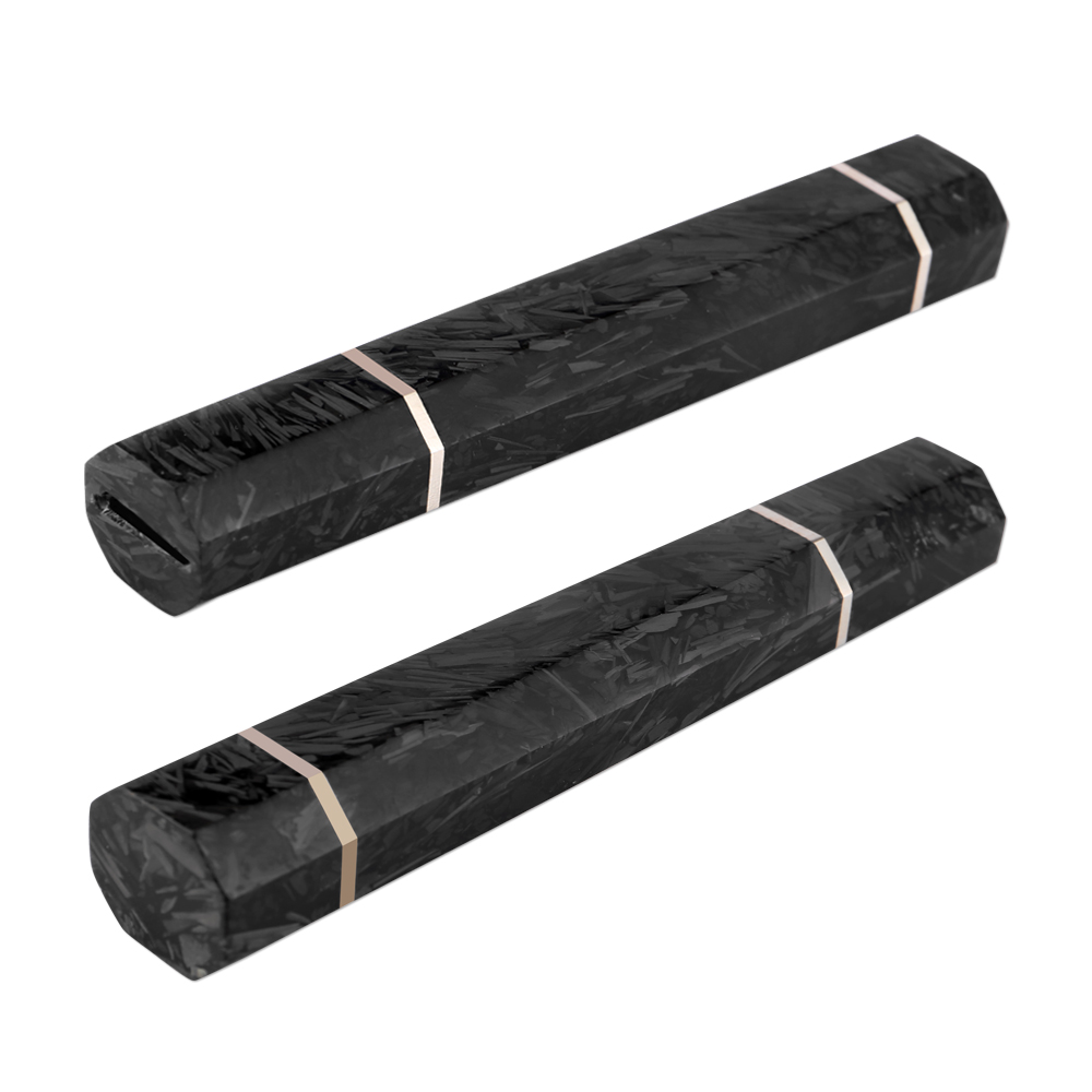 Japanese Knife - ด้ามมีดเชฟทรงแปดเหลี่ยมทำจากเรซิ่นและคาร์บอนไฟเบอร์ สำหรับมีดเชฟญี่ปุ่น มีดซาชิมิ อุปกรณ์ทำมีด DIY