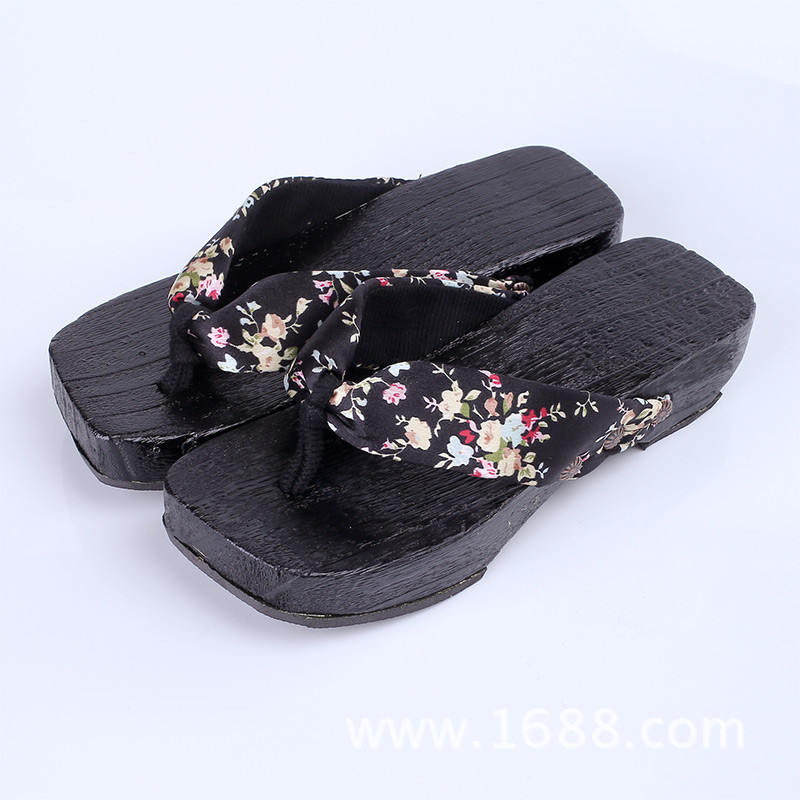 Geta Wooden Sandal - รองเท้าแตะเกต้าส้นสูง 4 ซม. รุ่นใหม่ปี 2026 สำหรับผู้หญิง