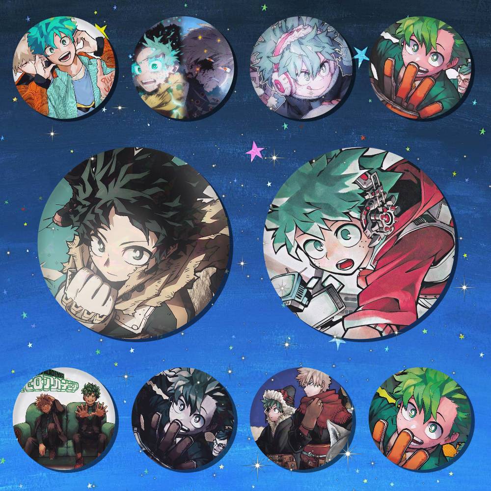 Furoshiki - A-Midoriya Izuku Bakugou Katsuki อะนิเมะ ตราสัญลักษณ์ทรงกลม,