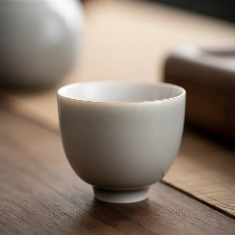 น้ำแข็งเคลือบสีเทาถ้วยสไตล์ญี่ - Japanese Pottery บทวิจารณ์และราคา