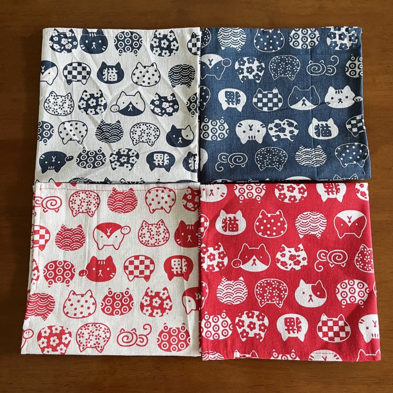 ผ้าเช็ดมือหลายขนาด ผ้าเช็ดหน้า - Furoshiki บทวิจารณ์และราคา